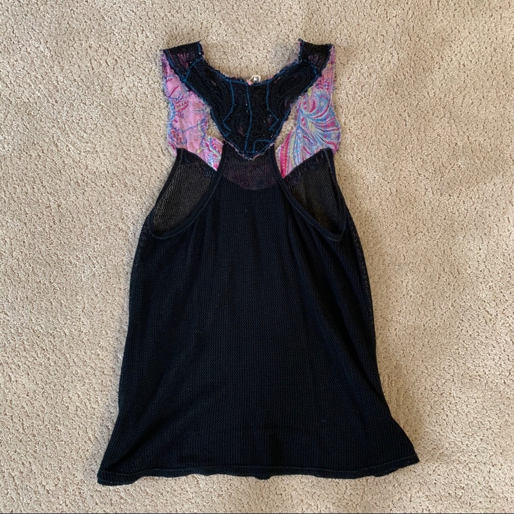 Free People Sheer Jersey Tank Top - M - EUC - Picture 4 of 6